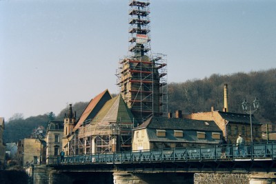 Untermhaeuser Kirche eingeruestet 1992.jpg